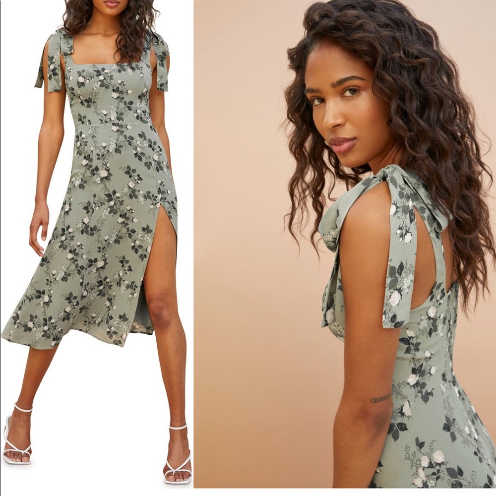 Reformation floral midi dress